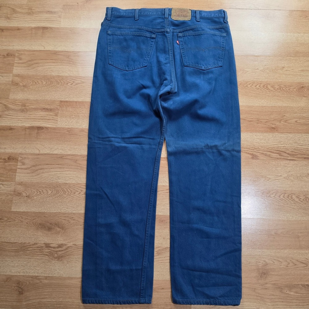Vintage Levis 501XX Jeans Mens 42x34 Straight Leg Button Fly Over Dye Denim 80s